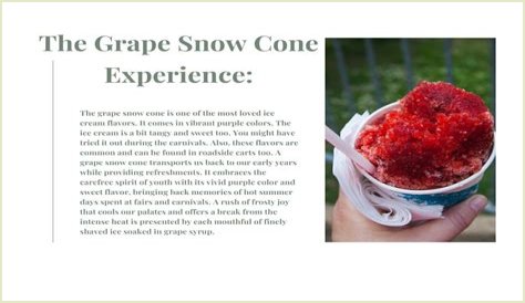 Sweet Sensations: Understanding The Grape Snow Cone Meaning